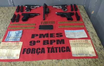 PM prende acusado de tráfico de armas de fogo em Mimoso do Sul 400x255 - PM prende acusado de tráfico de armas de fogo em Mimoso do Sul