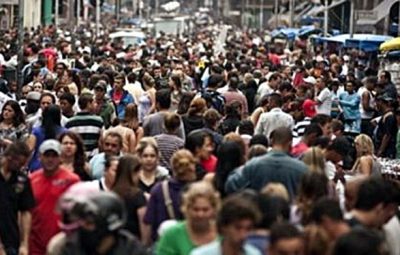 População brasileira passa de 2077 milhões em 2017 400x255 - População brasileira passa de 207,7 milhões em 2017