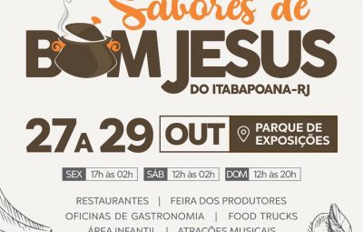 Divulgação 400x255 - Festival Gastronômico Sabores de Bom Jesus do Itabapoana acontece no final de outubro