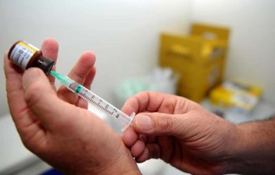 Vacina seringa 400x255 - Diabetes: vacinas contra algumas doenças previnem complicações