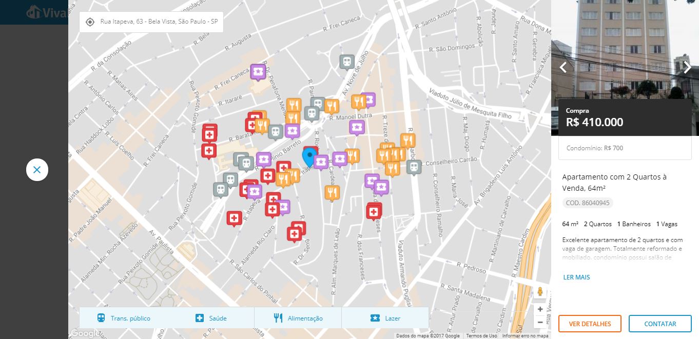 VivaReal lança ferramenta de busca por mapa para explorar a vizinhança na hora de buscar um novo lar