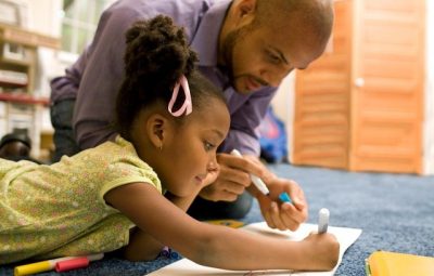 pais ensinando filhos171204 155003 400x255 - 5 motivos para brincar com as crianças em inglês nessas férias