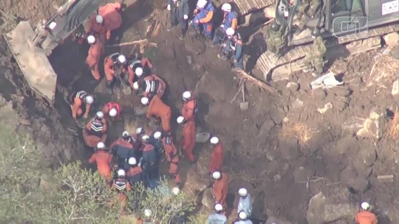 Deslizamento deixa 2 mortos e ao menos 4 desaparecidos no Japão