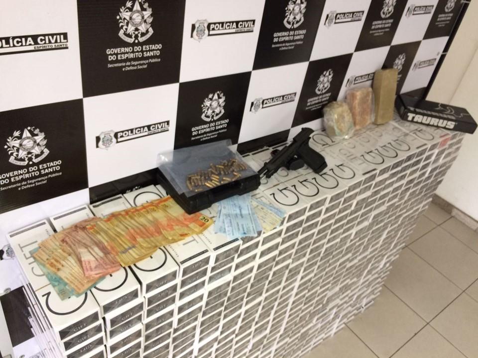 Polícia Civil apreende R$ 50 mil em cigarros falsificados em Vila Velha