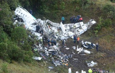 acidente chapecoense 400x255 - Colômbia divulga relatório final da tragédia com voo da Chape