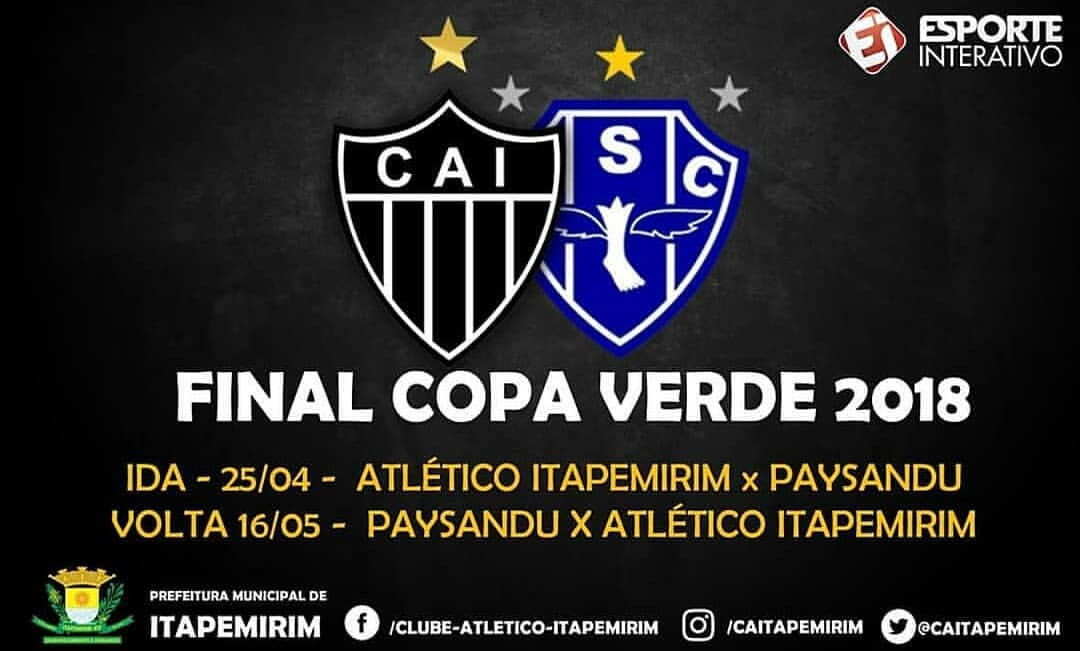 Dia histórico Para o futebol Capixaba: Atlético Itapemirim x Paysandu – Vai começar a decisão da Copa Verde!