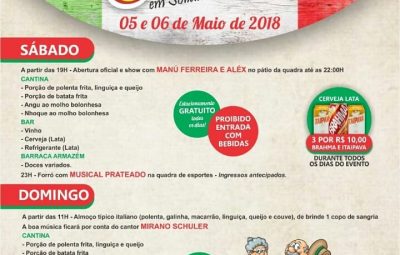 festa da polenta 400x255 - Festa em Iconha: Solidão sedia neste fim de semana a 27ª Festa da Polenta.