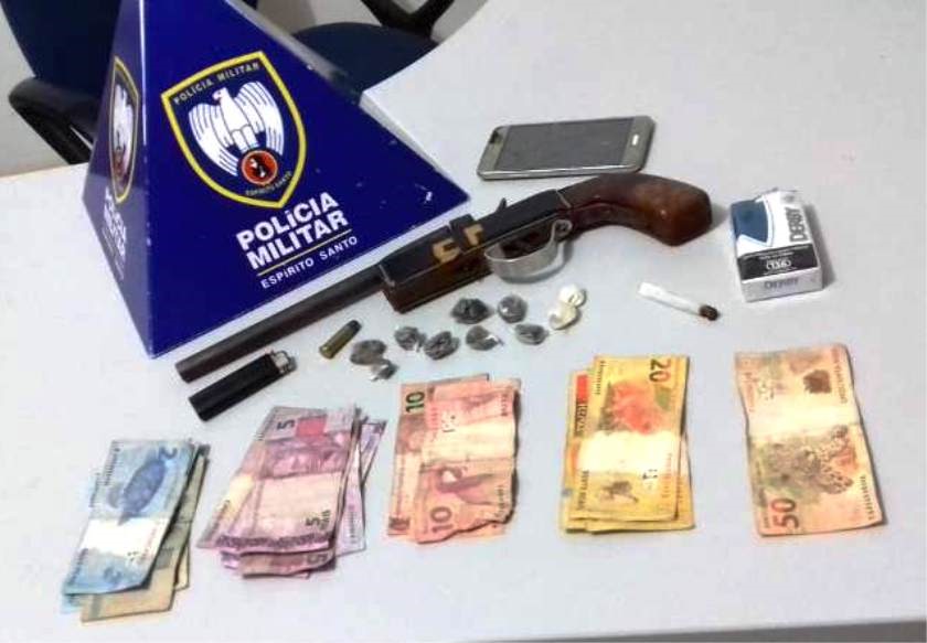 Menores são apreendidas com arma e drogas em Ibatiba