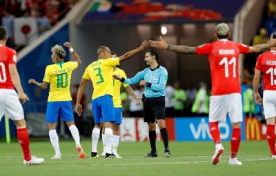jogadores do Brasil 400x255 - Fifa responde CBF, defende árbitro de vídeo e se recusa a entregar áudios