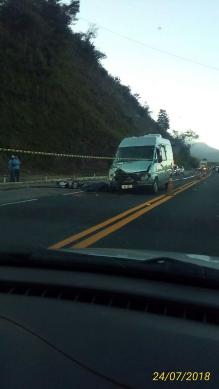 Acidente mata motociclista na BR-101