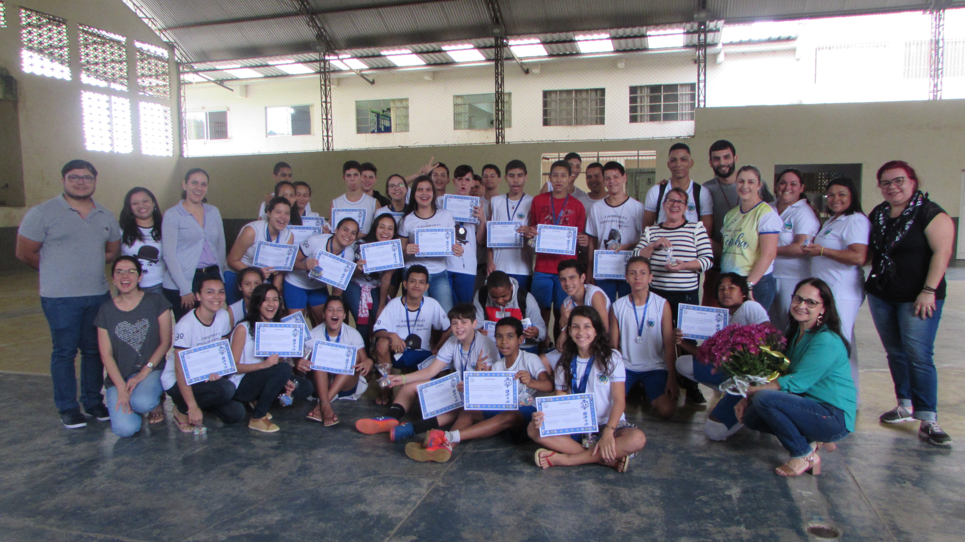 Iconha: Escola Marcelino Biancardi realiza comemoração para equipe dos Jogos Escolares
