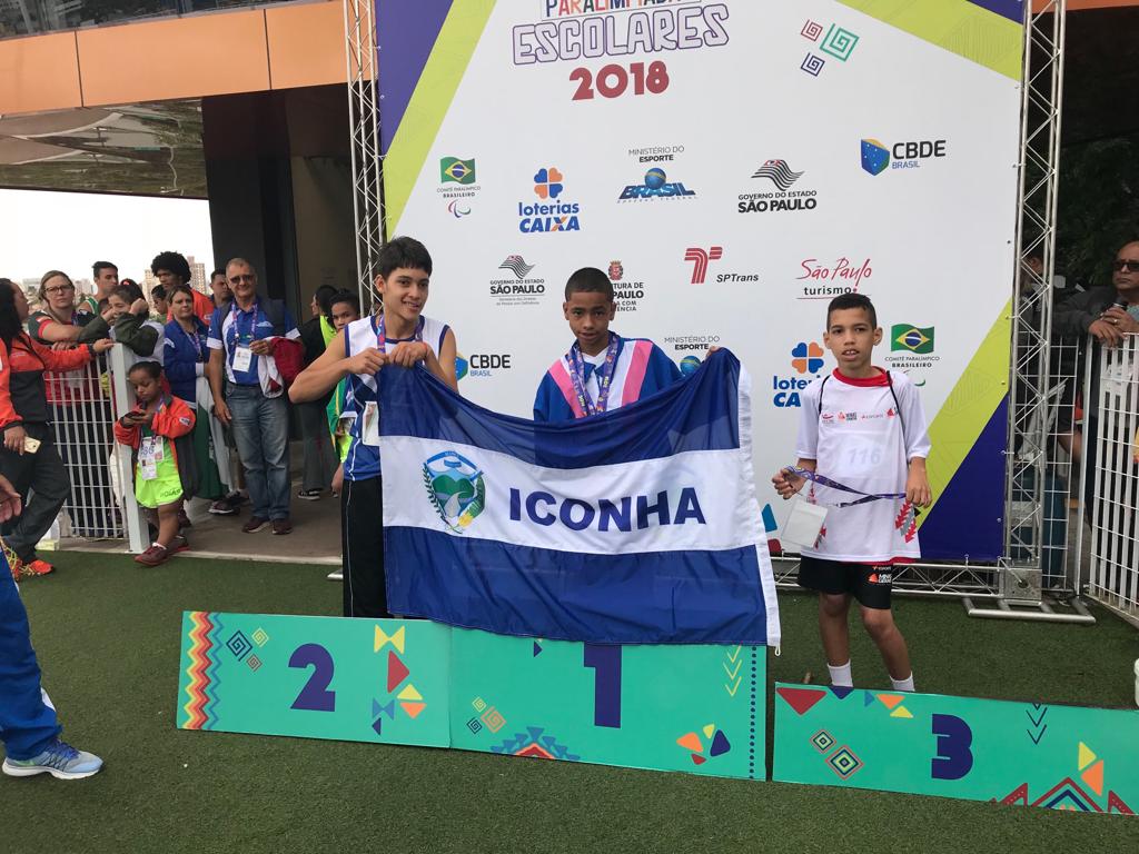 É Ouro. É Ouro!!!!! Atleta Iconhense conquista duas medalhas de ouro nos jogos Paralímpicos escolares