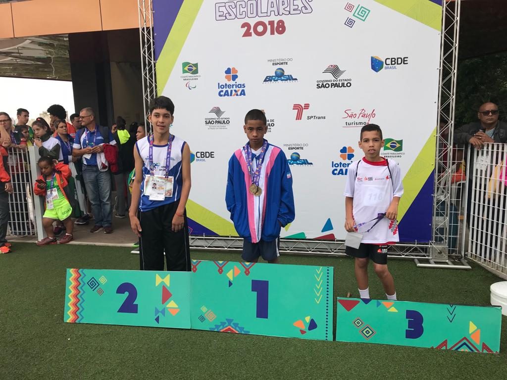 WhatsApp Image 2018 11 21 at 11.22.29 1024x768 - É Ouro. É Ouro!!!!! Atleta Iconhense conquista duas medalhas de ouro nos jogos Paralímpicos escolares