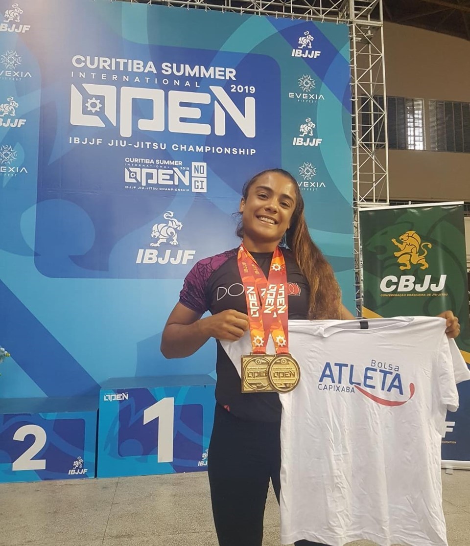 Capixaba  leva duas medalhas de ouro em competição de jiu-jitsu