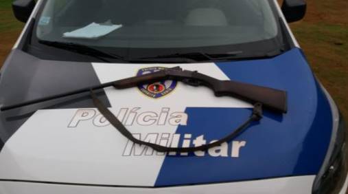 POLÍCIA MILITAR APREENDE ARMA DE FOGO EM ALFREDO CHAVES