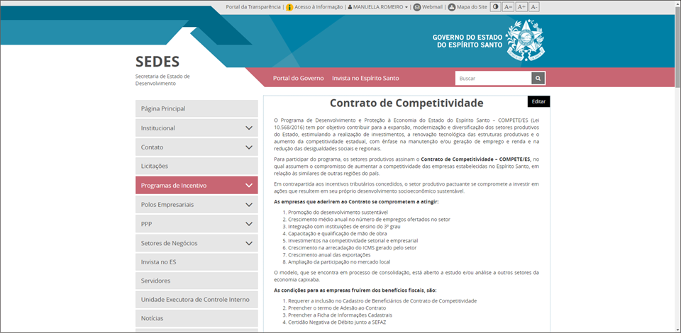 Compete-ES: Quase 600 empresas ainda não realizaram atualização de cadastro