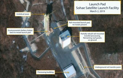 Imagens sugerem que base de mísseis na Coreia do Norte foi aprimorada 400x255 - Imagens sugerem que base de mísseis na Coreia do Norte foi aprimorada