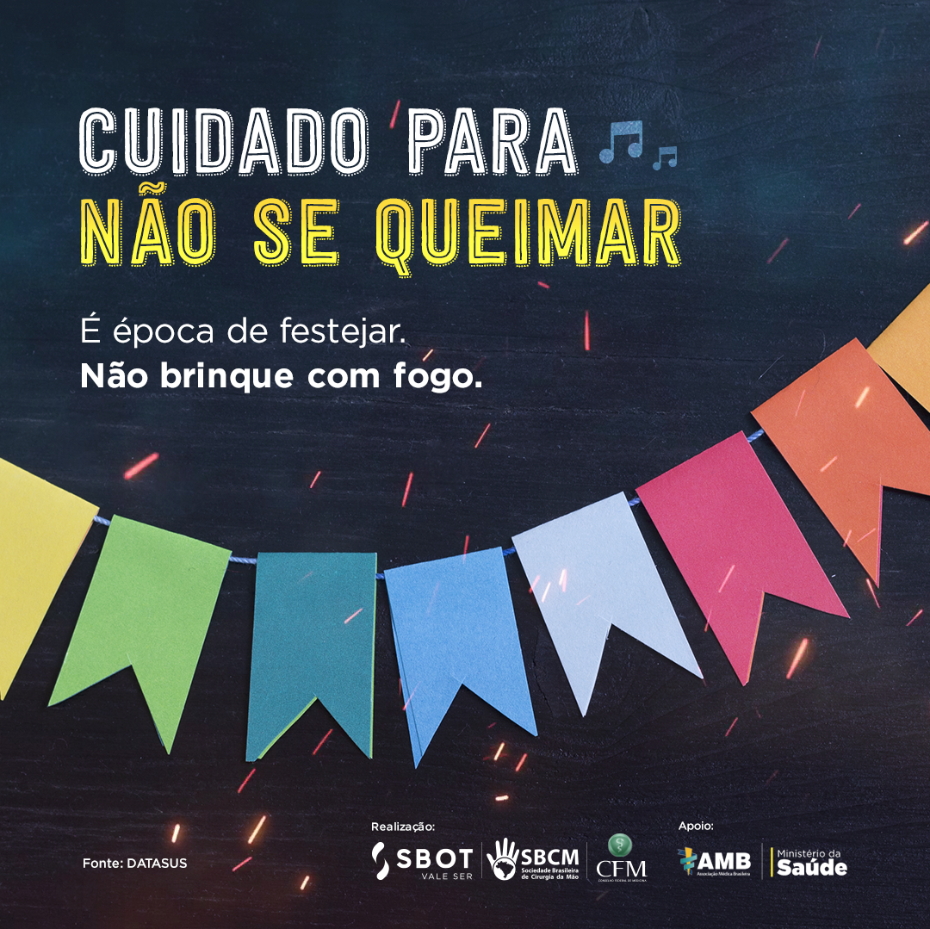 Cuidado para não se queimar! Campanha de orientação sobre Fogos de Artifício