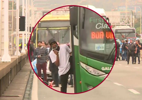 Sequestrador de ônibus é morto por atirador de elite na Ponte Rio-Niterói; reféns passam bem