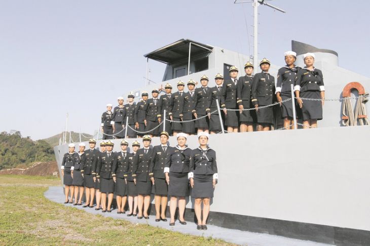 Pelotão só de mulheres no desfile de sábado