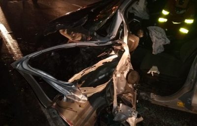 acidente 400x255 - Presidente da Câmara de Ibiraçu sofre acidente na BR-101