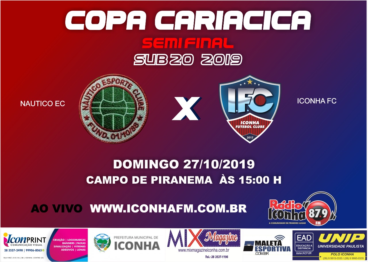 Iconha e Esporte Clube brasil decidem semifinal do Cariacica sub 20 em casa