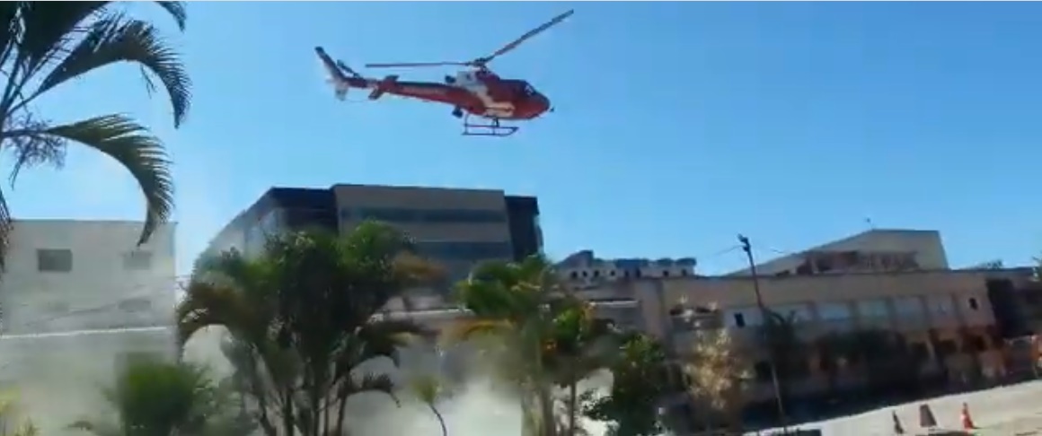 Helicóptero do Corpo de Bombeiros cai no Distrito Federal