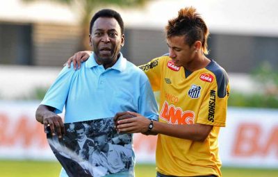 neyma 400x255 - Neymar parabeniza Pelé pelos seus 80 anos