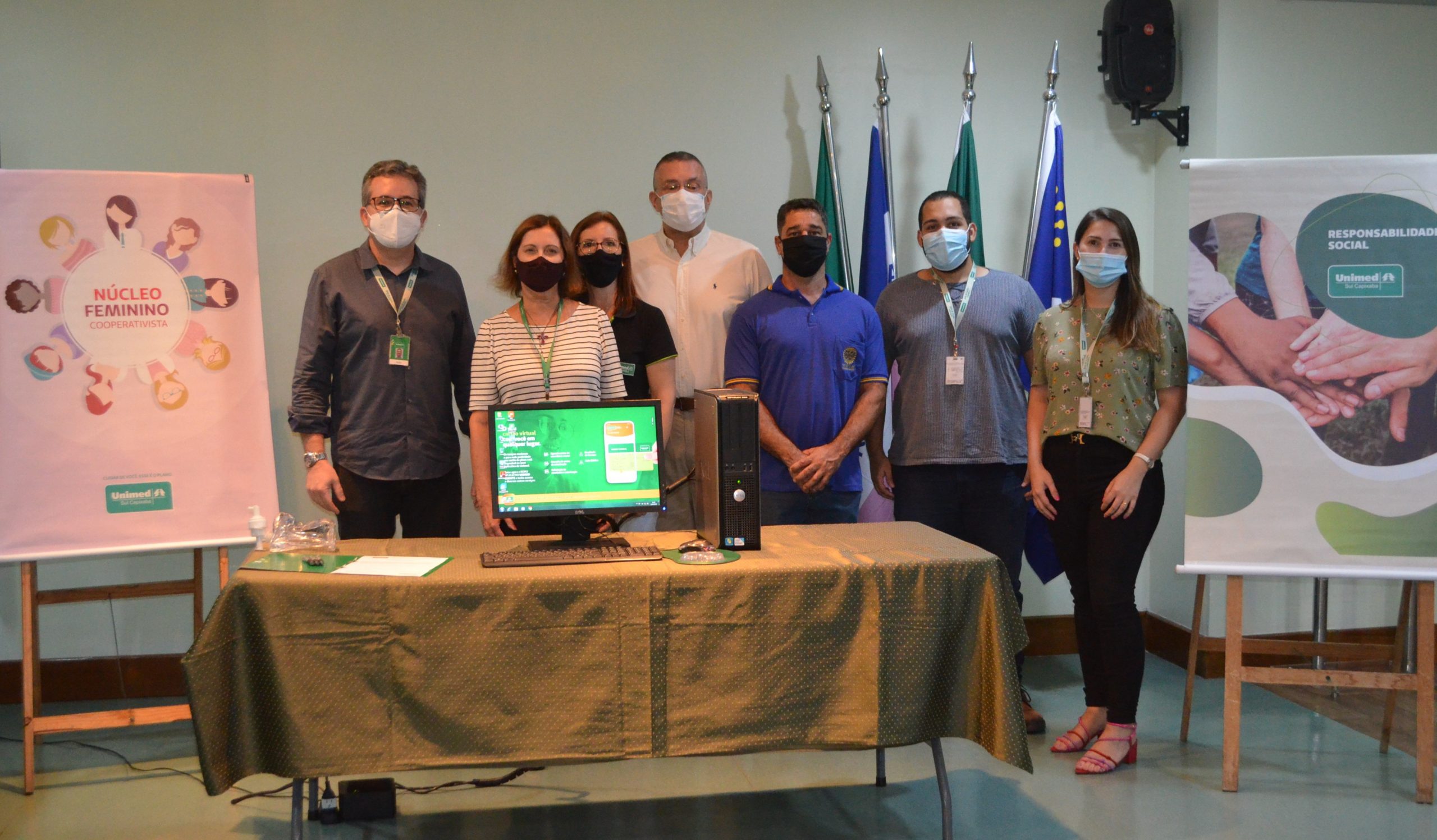 Computadores da Unimed Sul vão beneficiar projeto de inclusão digital do Rotary Club Cachoeiro Oeste