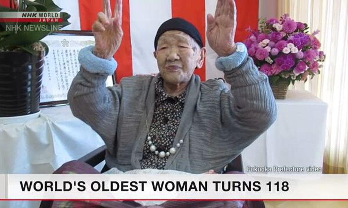 Japonesa mais idosa do mundo faz aniversário de 118 anos