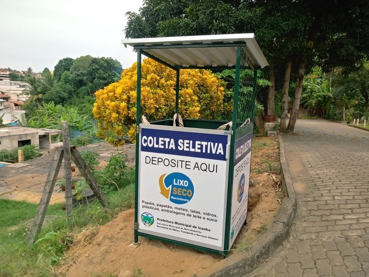Iconha conta com mais pontos de coleta seletiva de lixo.