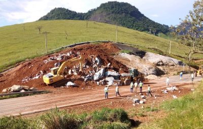 Detonacao de rocha 2 400x255 - Trecho da 101 será interditada nesta terça-feira para detonação de rocha