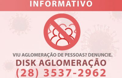 disk aglomeracao iconha 400x255 - Prefeitura de Iconha cria “disk aglomeração” para tentar conter o avanço do coronavírus.