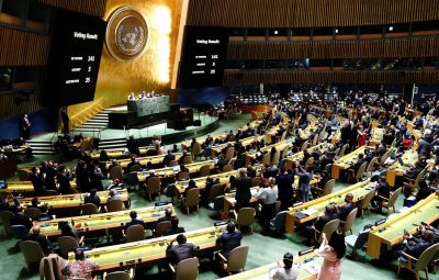 onu 400x255 - ONU aprova resolução que condena invasão da Ucrânia pela Rússia