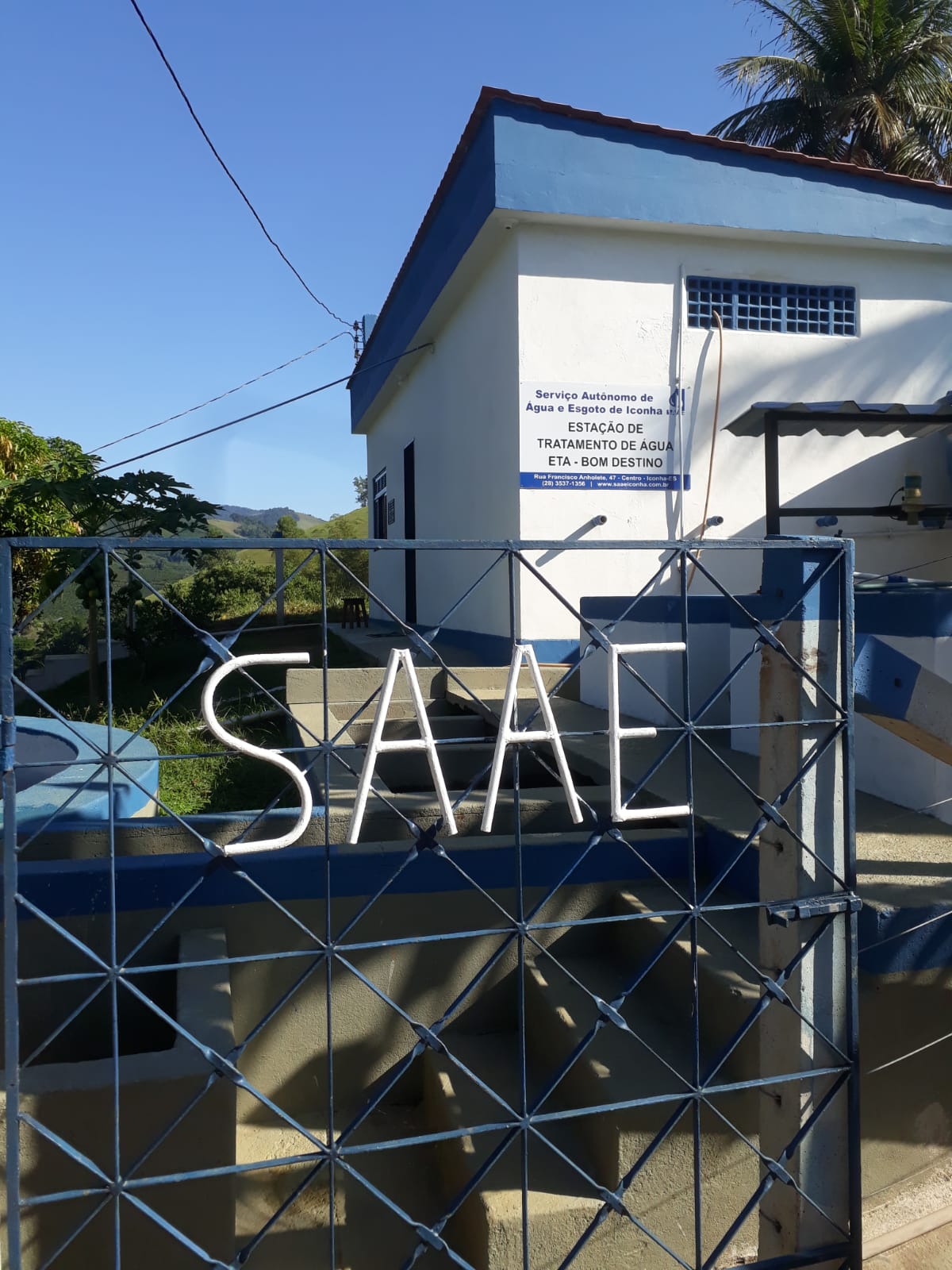 SAAE Iconha realiza melhorias na Estação de Tratamento de Bom Destino