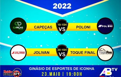 WhatsApp Image 2022 05 23 at 09.10.05 400x255 - Dois jogos abrem 2ª rodada do Campeonato empresarial de Futsal de Iconha