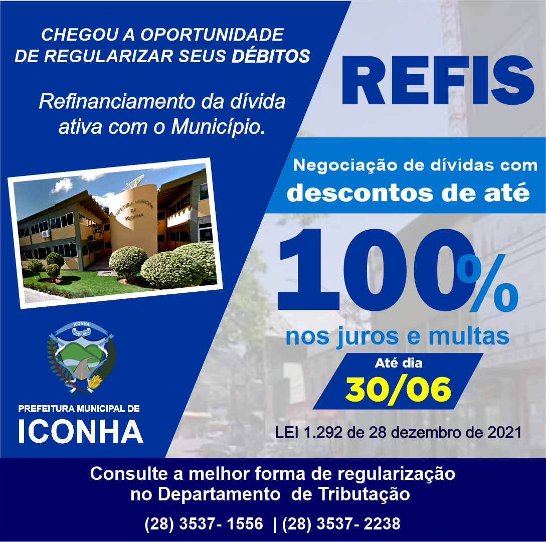 Iconha abre novo programa para refinanciamento de dívidas com o Município