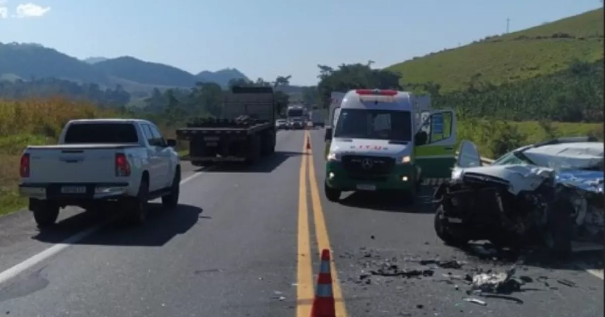 Uma pessoa morre e duas ficam feridas em acidente entre os municípios de Iconha e Anchieta na BR-101