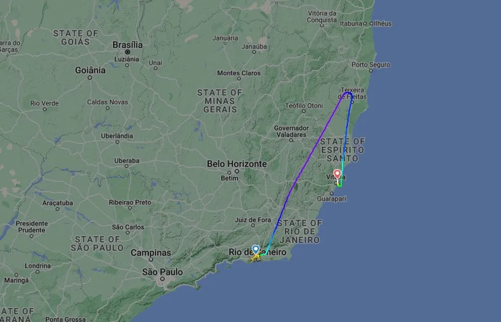 voooooooo - Com apenas um motor funcionando, avião da Gol desvia de rota e faz pouso de emergência em Vitória