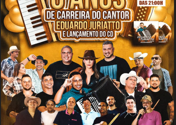 juriato 359x255 - Cantor Eduardo Juriatto (Dudu Juriatto) celebra oito anos de carreira com festa e lançamento de CD.