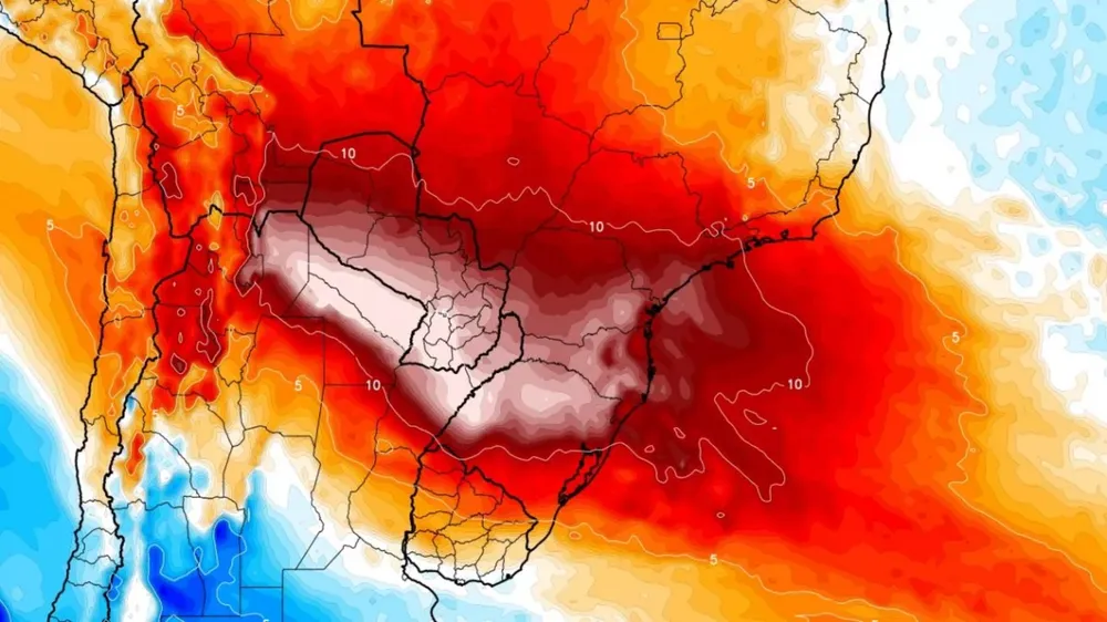 bolha de calor 1  - 'Calor excepcional' faz Brasil ferver: onde a temperatura passa dos 40º C?