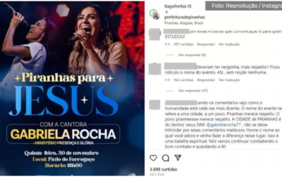 Piranhas 02 400x255 - "Piranhas para Jesus": Nome de evento gospel causa polêmica e agita as redes sociais