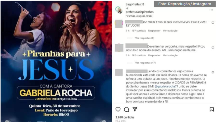 “Piranhas para Jesus”: Nome de evento gospel causa polêmica e agita as redes sociais