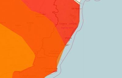 tempo 400x255 - Instituto emite alerta de onda de calor e tempestade com possibilidade de queda de granizo para 40 cidades neste sábado