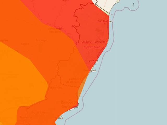 Instituto emite alerta de onda de calor e tempestade com possibilidade de queda de granizo para 40 cidades neste sábado
