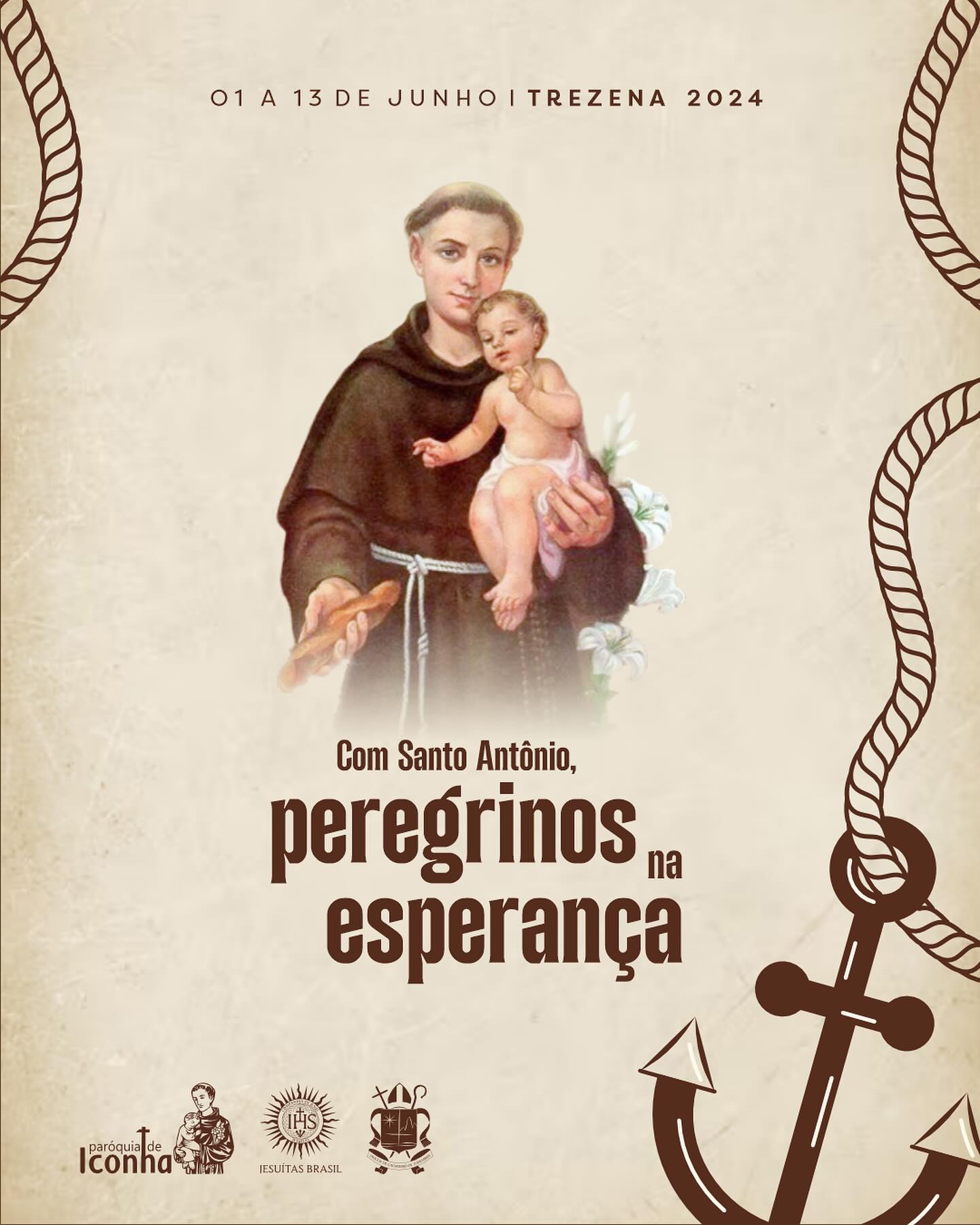 Paróquia de Iconha Es  divulga programação das Festividades de Santo Antônio de Pádua