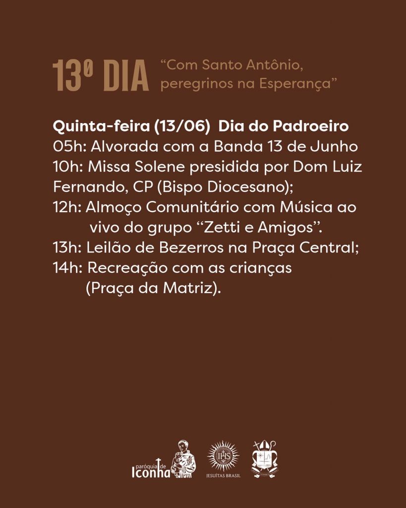 442413374 18321899788123155 8522176478774807939 n 1 819x1024 - Paróquia de Iconha Es  divulga programação das Festividades de Santo Antônio de Pádua