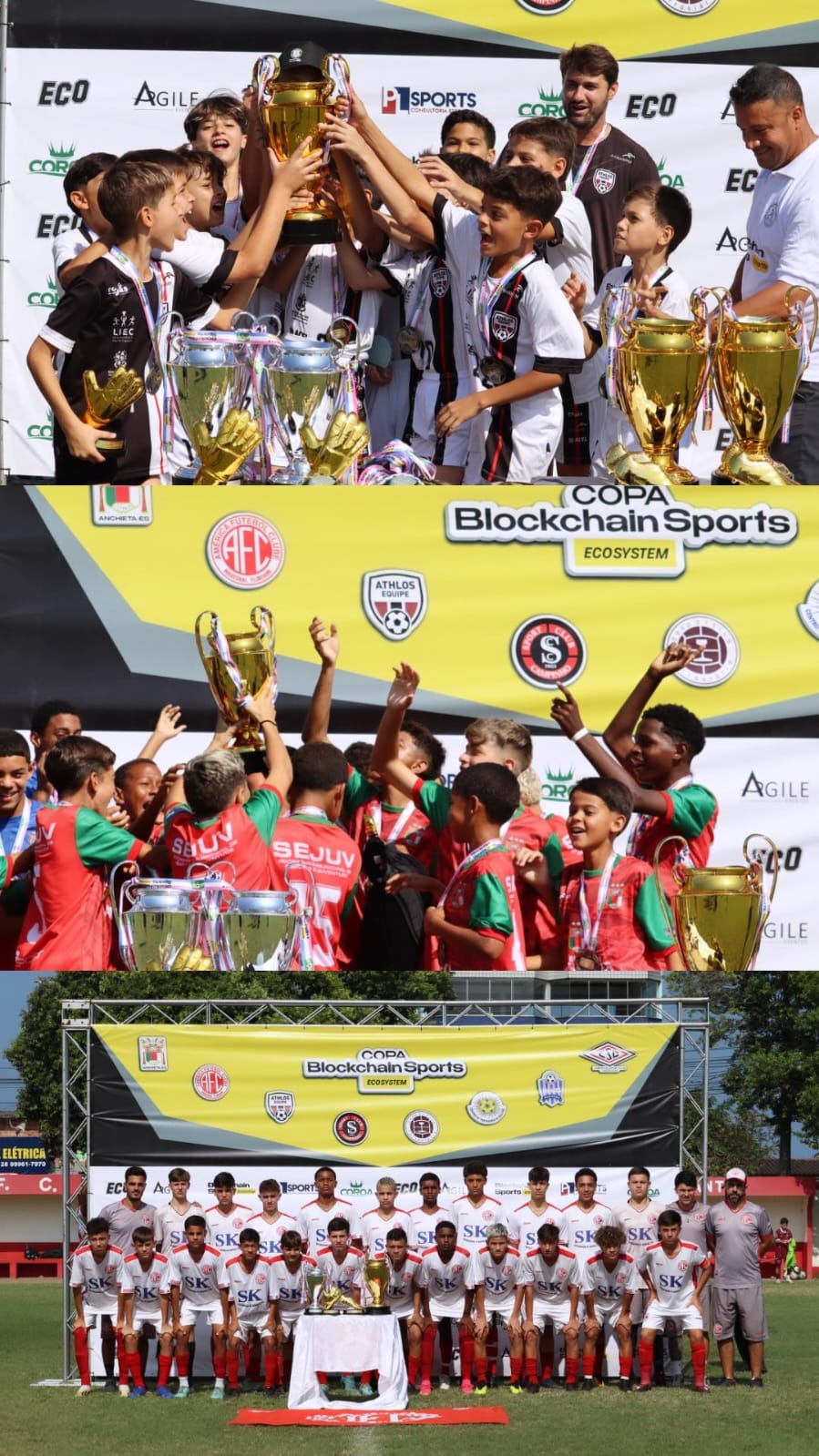 Athlos, Anchieta e América são os campeões da 1ª Copa Blockchain Sports 2024