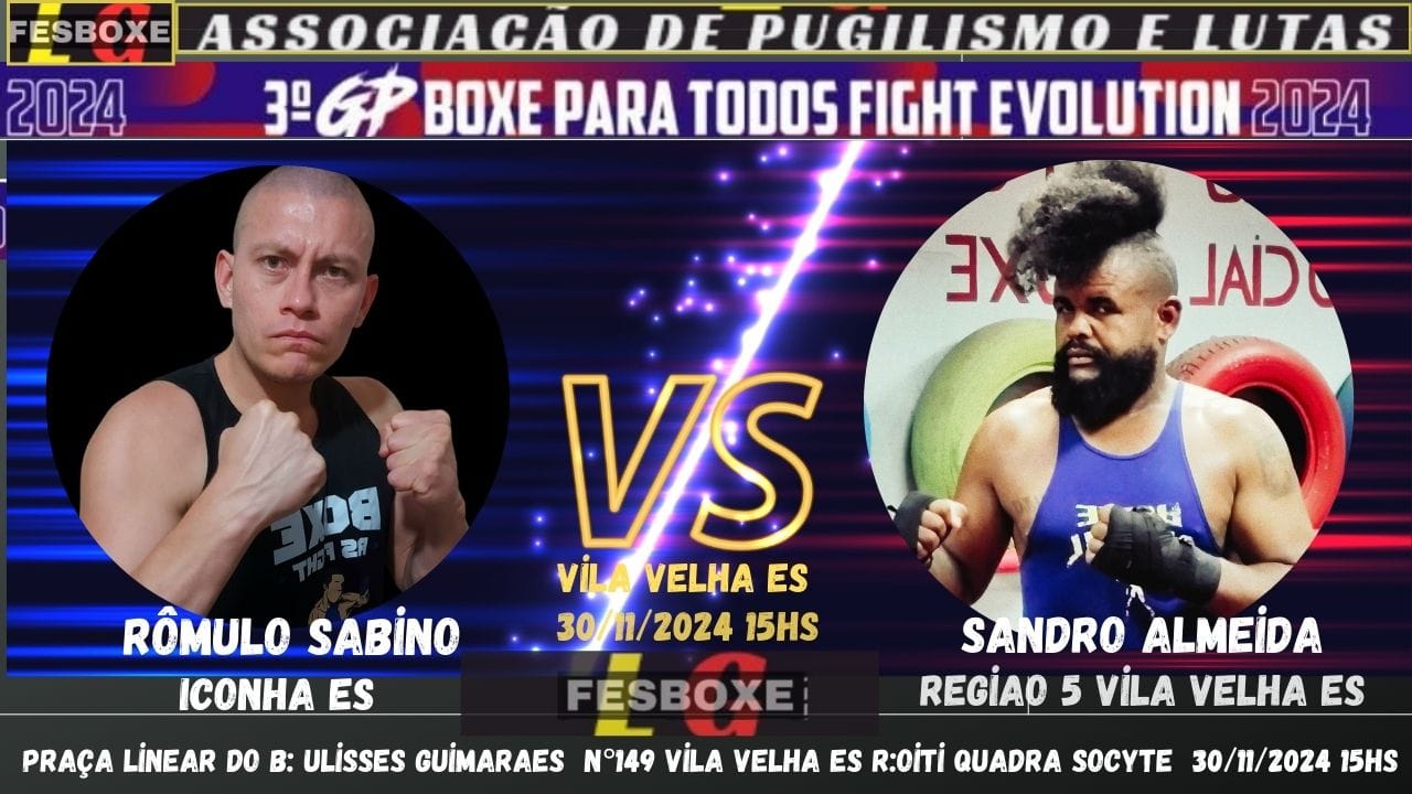 Atleta Iconhense participa do 3º GP Boxing, Boxe para todos fight evolution que acontece neste sábado em Vila Velha
