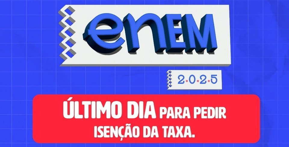 Termina nesta sexta-feira (25) o período para solicitar isenção de taxa do Enem